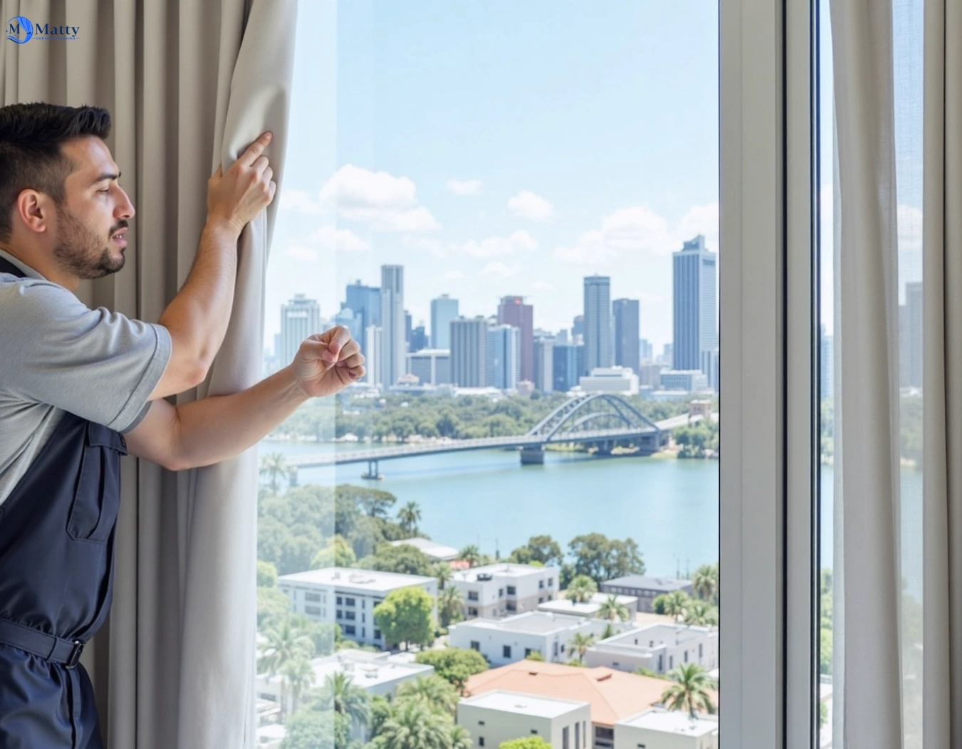 Professional curtain steam cleaning service gheringhap-vic QLD by Matty Curtain Cleaning